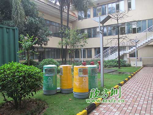 韶關(guān)物業(yè)分類玻璃鋼垃圾桶，提升社區(qū)好環(huán)境。