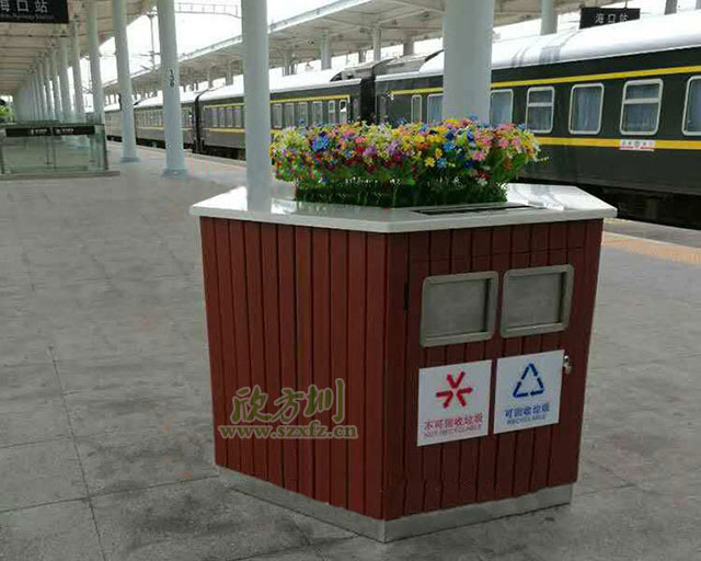 ?？诨疖囌菊九_(tái)花盆垃圾桶